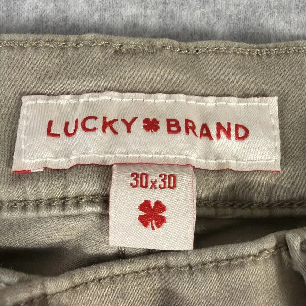 Lucky Soft Slim Straight 121 Khaki Pants Size 30x30